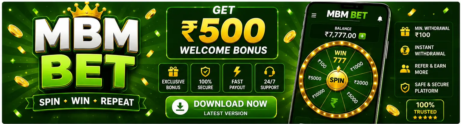 MBM Bet app information banner